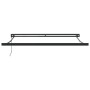 Toldo retráctil aluminio y tela amarillo y blanco 3,5x2,5 m