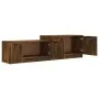 TV stand made of smoked oak plywood, measuring 158.5x36x45cm. by vidaXL, TV Furniture - Ref: Foro24-817123, Price: 73,69 €, D...