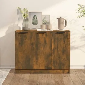 Anrichte aus geräuchertem eichenfarbigem Sperrholz 90,5x30x70 cm von vidaXL, Sideboards - Ref: Foro24-817024, Preis: 66,44 €,...