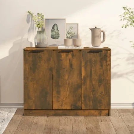 Anrichte aus geräuchertem eichenfarbigem Sperrholz 90,5x30x70 cm von vidaXL, Sideboards - Ref: Foro24-817024, Preis: 66,44 €,...