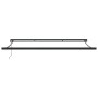 Toldo retráctil aluminio y tela amarillo y blanco 4,5x3 m