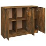Anrichte aus geräuchertem eichenfarbigem Sperrholz 90,5x30x70 cm von vidaXL, Sideboards - Ref: Foro24-817024, Preis: 66,90 €,...