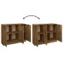 Anrichte aus geräuchertem eichenfarbigem Sperrholz 90,5x30x70 cm von vidaXL, Sideboards - Ref: Foro24-817024, Preis: 66,44 €,...