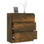 Sideboard aus geräuchertem Eichensperrholz, 60 x 30 x 70 cm von vidaXL, Sideboards - Ref: Foro24-816985, Preis: 87,10 €, Raba...