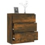 Sideboard aus geräuchertem Eichensperrholz, 60 x 30 x 70 cm von vidaXL, Sideboards - Ref: Foro24-816985, Preis: 94,49 €, Raba...