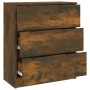 Sideboard aus geräuchertem Eichensperrholz, 60 x 30 x 70 cm von vidaXL, Sideboards - Ref: Foro24-816985, Preis: 94,49 €, Raba...