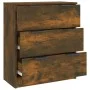 Smoked oak plywood sideboard 60x30x70 cm by vidaXL, Sideboards - Ref: Foro24-816985, Price: 87,10 €, Discount: %
