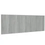 Cabecero pared madera contrachapada gris Sonoma 240x1,5x80 cm de vidaXL, Cabeceros y pies de cama - Ref: Foro24-816980, Preci...