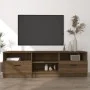 TV stand made of brown oak plywood 150x33.5x45 cm by vidaXL, TV Furniture - Ref: Foro24-817116, Price: 106,83 €, Discount: %