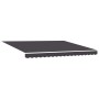 Toldo retráctil aluminio y tela gris antracita 4x3 m