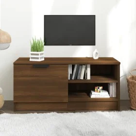 TV-Ständer Eiche braun Sperrholz 80x35x36,5 cm von vidaXL, TV-Möbel - Ref: Foro24-817121, Preis: 53,40 €, Rabatt: %