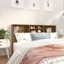 Mueble cabecero color marrón roble 180x19x103,5 cm de vidaXL, Cabeceros y pies de cama - Ref: Foro24-817257, Precio: 96,22 €,...