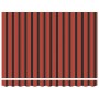Toldo retráctil aluminio y tela naranja y marrón 3,5x2,5 m