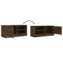 TV-Ständer Eiche braun Sperrholz 80x35x36,5 cm von vidaXL, TV-Möbel - Ref: Foro24-817121, Preis: 53,40 €, Rabatt: %