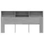 Möbel mit Kopfteil in Sonoma-Grau, 200 x 19 x 103,5 cm von vidaXL, Kopf- und Fußteile - Ref: Foro24-817259, Preis: 74,38 €, R...