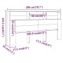 Möbel mit Kopfteil in Sonoma-Grau, 200 x 19 x 103,5 cm von vidaXL, Kopf- und Fußteile - Ref: Foro24-817259, Preis: 75,32 €, R...