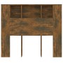Kopfteilmöbel aus geräucherter Eiche, 120 x 18,5 x 102,5 cm von vidaXL, Kopf- und Fußteile - Ref: Foro24-817267, Preis: 55,30...