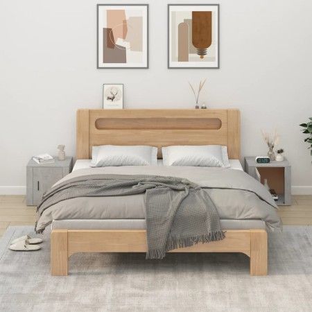 Nightstands 2 units concrete gray color 50x39x47 cm by vidaXL, Lockers and storage cabinets - Ref: Foro24-816697, Price: 62,1...