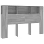 Mueble cabecero gris Sonoma 160x18,5x104,5 cm de vidaXL, Cabeceros y pies de cama - Ref: Foro24-817274, Precio: 66,57 €, Desc...