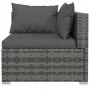 5-teiliges Gartensofa-Set mit grauen Polstern aus synthetischem Rattan. von vidaXL, Gartensets - Ref: Foro24-3101437, Preis: ...