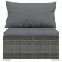 5-teiliges Gartensofa-Set mit grauen Polstern aus synthetischem Rattan. von vidaXL, Gartensets - Ref: Foro24-3101437, Preis: ...