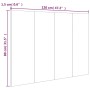 Kopfteil aus geräuchertem Eichensperrholz, 120 x 1,5 x 80 cm von vidaXL, Kopf- und Fußteile - Ref: Foro24-816970, Preis: 39,0...
