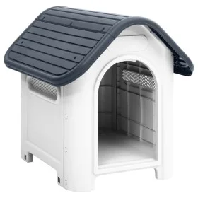 Hundehütte aus Polypropylen grau 59x75x66 cm von vidaXL, Hundehütten - Ref: Foro24-152226, Preis: 78,37 €, Rabatt: %