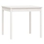 Juego de comedor de jardín 5 piezas madera maciza pino blanco
