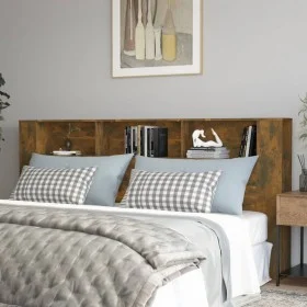 Smoked oak headboard furniture 220x18.5x104.5 cm by vidaXL, Headboards and footboards - Ref: Foro24-817282, Price: 77,65 €, D...