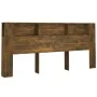 Kopfteilmöbel aus geräucherter Eiche, 220 x 18,5 x 104,5 cm von vidaXL, Kopf- und Fußteile - Ref: Foro24-817282, Preis: 77,65...