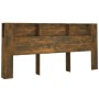Kopfteilmöbel aus geräucherter Eiche, 220 x 18,5 x 104,5 cm von vidaXL, Kopf- und Fußteile - Ref: Foro24-817282, Preis: 78,65...