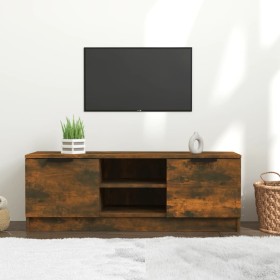 TV-Schrank aus geräuchertem Eichensperrholz, 102 x 35 x 36,5 cm von vidaXL, TV-Möbel - Ref: Foro24-817132, Preis: 68,12 €, Ra...