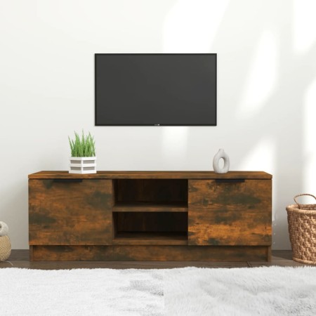 TV-Schrank aus geräuchertem Eichensperrholz, 102 x 35 x 36,5 cm von vidaXL, TV-Möbel - Ref: Foro24-817132, Preis: 68,12 €, Ra...