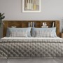 Mueble cabecero color roble ahumado 220x18,5x104,5 cm de vidaXL, Cabeceros y pies de cama - Ref: Foro24-817282, Precio: 78,57...