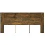 Kopfteilmöbel aus geräucherter Eiche, 220 x 18,5 x 104,5 cm von vidaXL, Kopf- und Fußteile - Ref: Foro24-817282, Preis: 77,65...