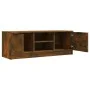 Smoked oak plywood TV cabinet 102x35x36.5 cm by vidaXL, TV Furniture - Ref: Foro24-817132, Price: 67,13 €, Discount: %