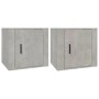 Nightstands 2 units concrete gray color 50x39x47 cm by vidaXL, Lockers and storage cabinets - Ref: Foro24-816697, Price: 62,1...