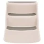Folding dog ladder 3 steps cream plastic 50x38x38cm by vidaXL, Pet Steps and Ramps - Ref: Foro24-152233, Price: 53,47 €, Disc...