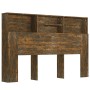 Möbel mit Kopfteil aus geräucherter Eiche, 160 x 19 x 103,5 cm von vidaXL, Kopf- und Fußteile - Ref: Foro24-817252, Preis: 63...