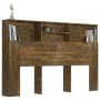 Smoked oak headboard furniture 160x19x103.5 cm by vidaXL, Headboards and footboards - Ref: Foro24-817252, Price: 62,29 €, Dis...
