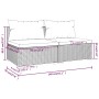 Set de muebles de jardín 2 pzas y cojines ratán sintético negro de vidaXL, Conjuntos de jardín - Ref: Foro24-3101392, Precio:...