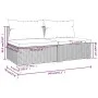 2-teiliges Gartenmöbel-Set und graue synthetische Rattankissen von vidaXL, Gartensets - Ref: Foro24-3101397, Preis: 166,22 €,...