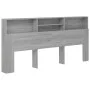 Möbel mit Kopfteil in Sonoma-Grau, 220 x 19 x 103,5 cm von vidaXL, Kopf- und Fußteile - Ref: Foro24-817262, Preis: 77,44 €, R...