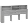 Möbel mit Kopfteil in Sonoma-Grau, 220 x 19 x 103,5 cm von vidaXL, Kopf- und Fußteile - Ref: Foro24-817262, Preis: 78,37 €, R...