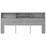 Möbel mit Kopfteil in Sonoma-Grau, 220 x 19 x 103,5 cm von vidaXL, Kopf- und Fußteile - Ref: Foro24-817262, Preis: 77,44 €, R...