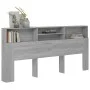 Möbel mit Kopfteil in Sonoma-Grau, 220 x 19 x 103,5 cm von vidaXL, Kopf- und Fußteile - Ref: Foro24-817262, Preis: 77,44 €, R...