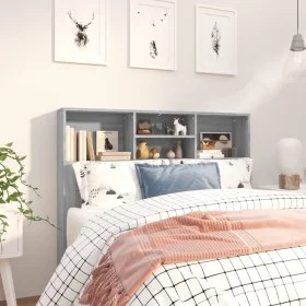 Möbel mit Kopfteil in Sonoma-Grau, 120 x 19 x 103,5 cm von vidaXL, Kopf- und Fußteile - Ref: Foro24-817247, Preis: 56,99 €, R...