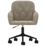 Drehbarer Bürostuhl aus hellgrauem Samt von vidaXL, Bürostühle - Ref: Foro24-344867, Preis: 82,03 €, Rabatt: %