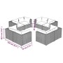 Set of 8-piece garden sofas and brown synthetic rattan cushions by vidaXL, Garden sets - Ref: Foro24-3101555, Price: 848,65 €...