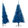 Half artificial Christmas tree with blue PVC support 180 cm by vidaXL, Christmas trees - Ref: Foro24-344682, Price: 25,88 €, ...